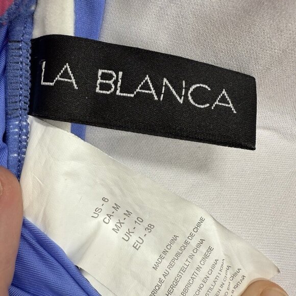 La Blanca womens 6 Tropical Swim Top Convertible Bandini Colorful Pool Vacation - Picture 8 of 8